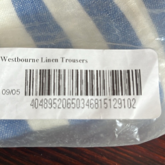*new* Boden Westbourne Linen Pant Trousers Size 8P us - Picture 7 of 8